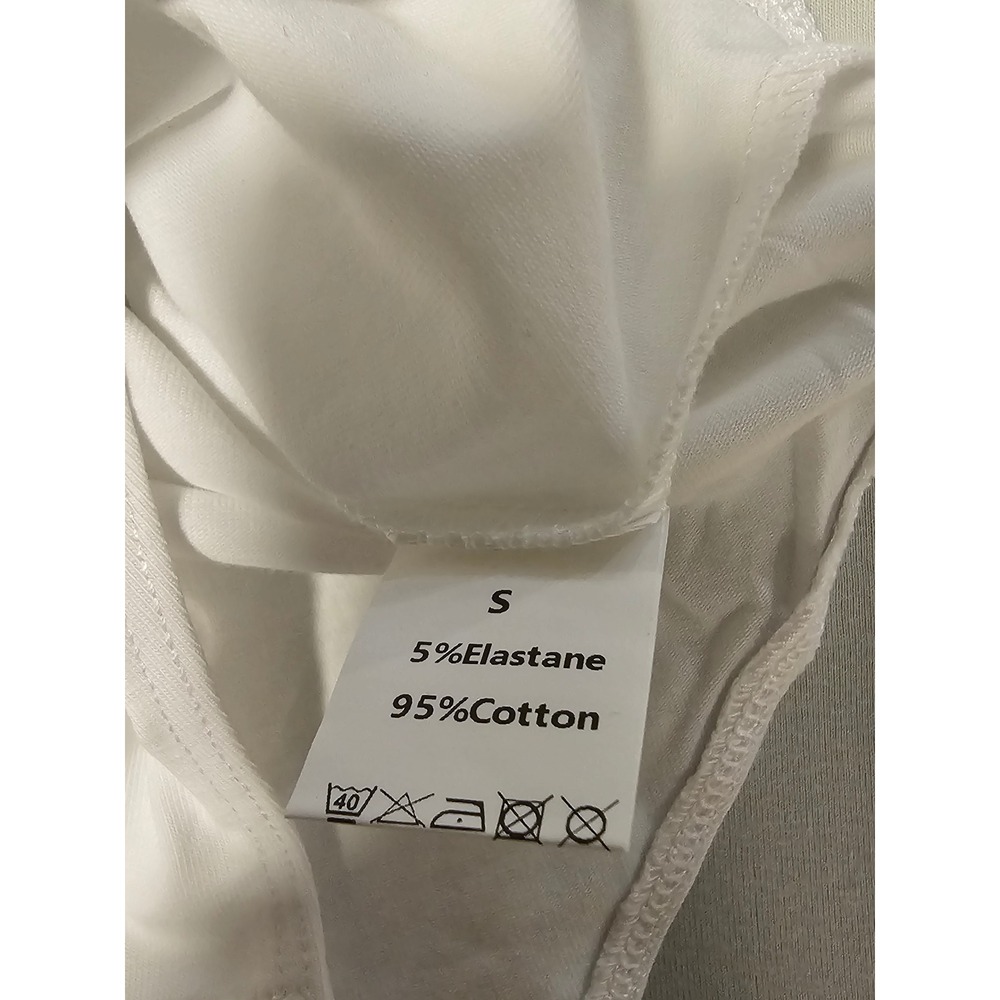 MICAS Size Small White Prosecco Mood Graphic Bodysuit - Picture 8 of 9
